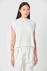 Thom Krom Back Button Tee White