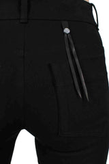 Asymmetrical Front Denim Pants