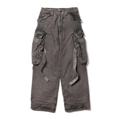 Gasmask Cargo Pants Charcoal - 899PAM2-GR