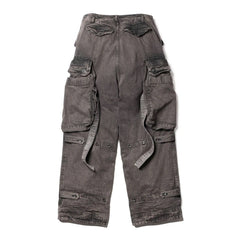 Gasmask Cargo Pants Charcoal - 899PAM2-GR