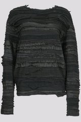 139DEC Fringed Patch Recycled Longsleeve