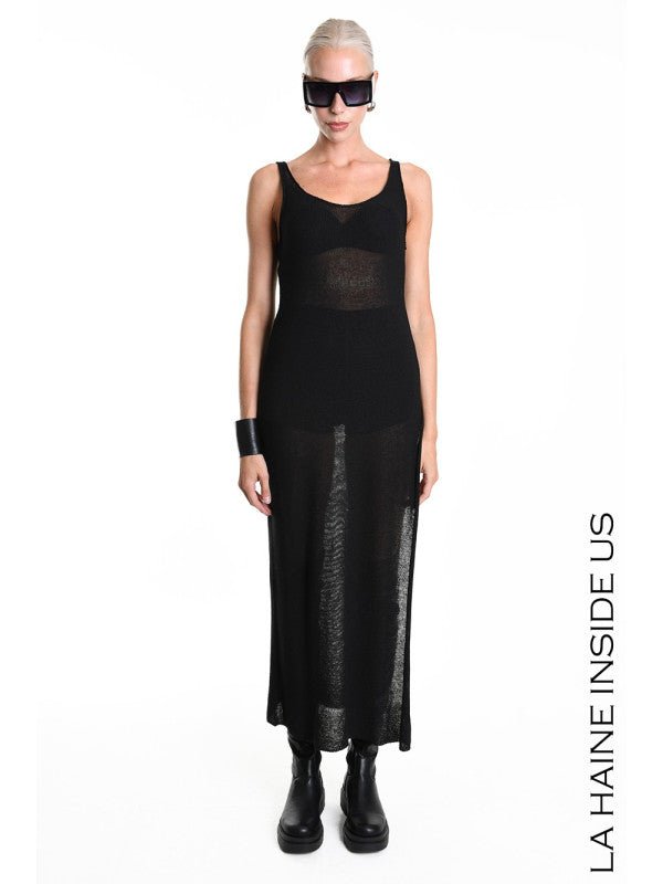 W5117 Long Split Dress