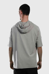 Short Sleeve Hoodie Rock