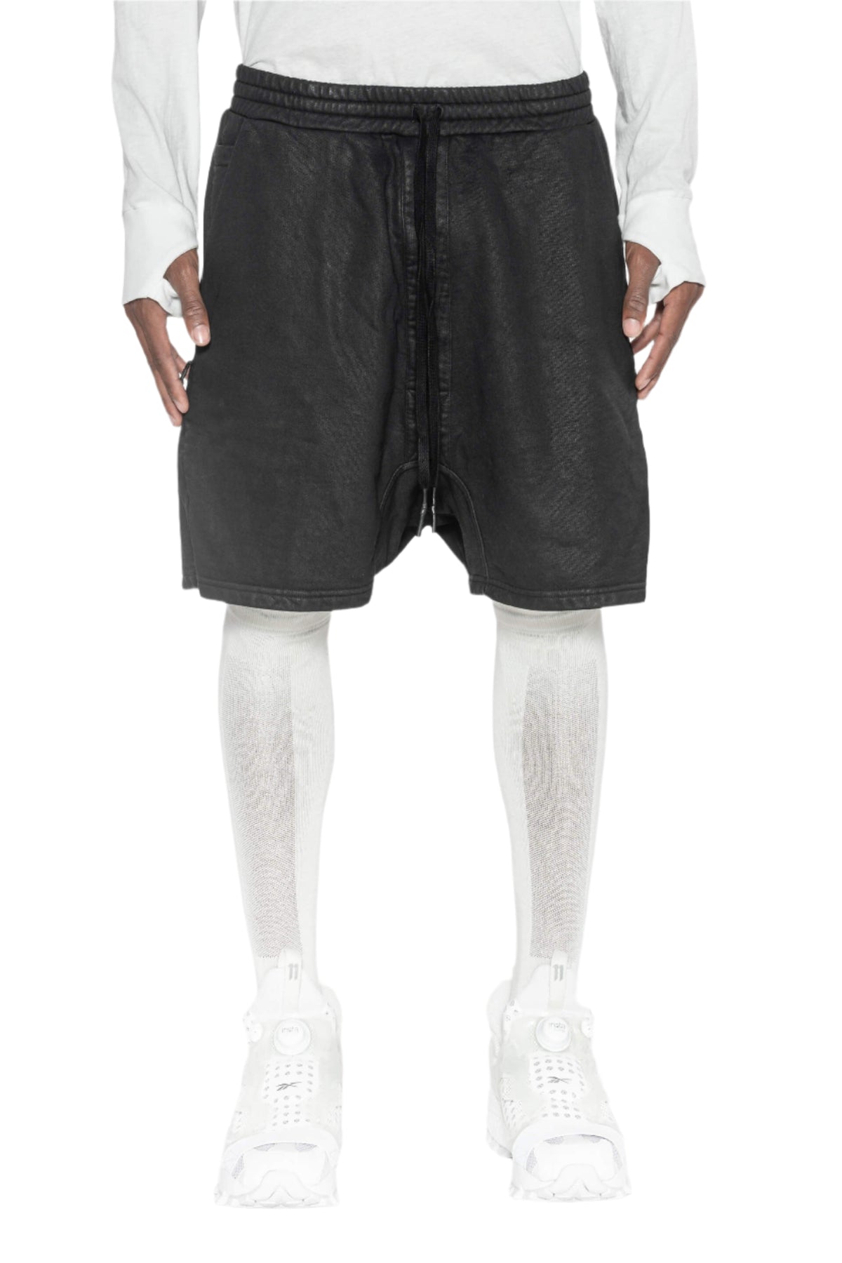 P27 Black Coated Shorts