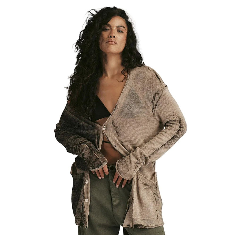 Short Knit Cardigan Beige M27
