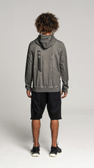 Hoodie Zip Grey Wash