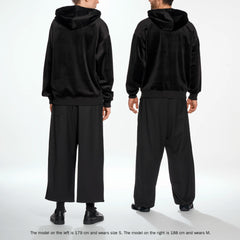 Y-3 Velvet Zip Hood Black IA4371
