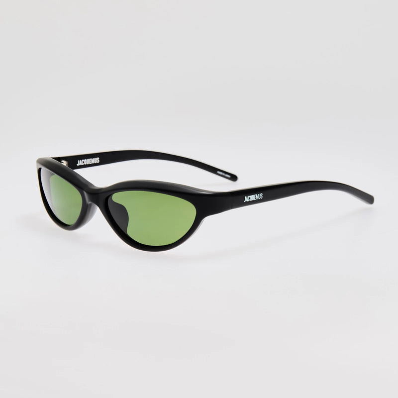 Jacquemus Curvo Matt Black/Green Lenses JAC134C5SUN