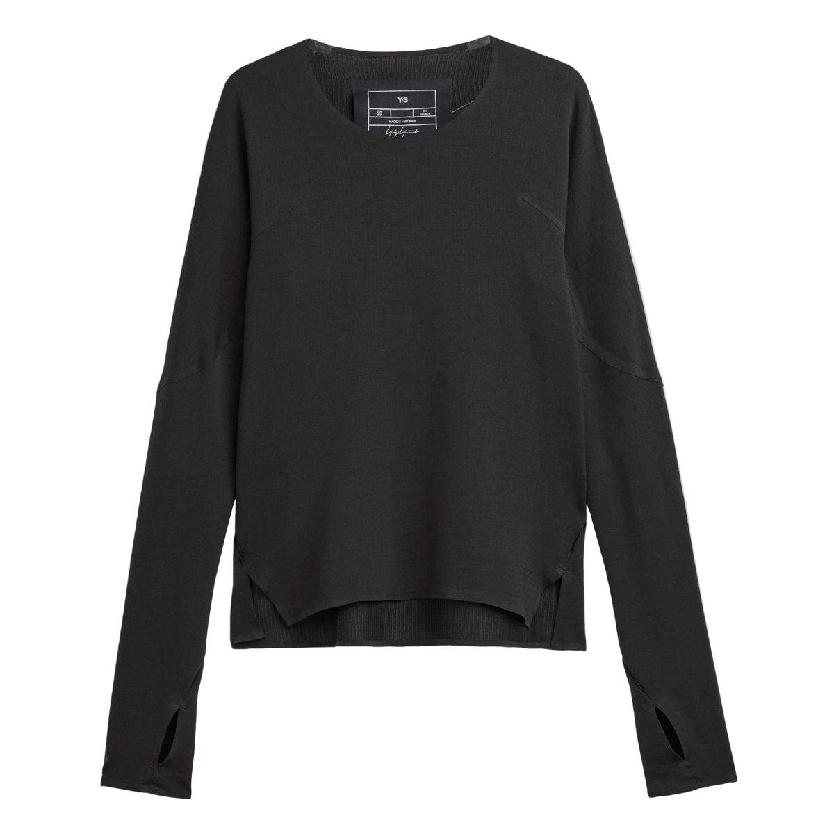 W RUN LS BLACK JV6769