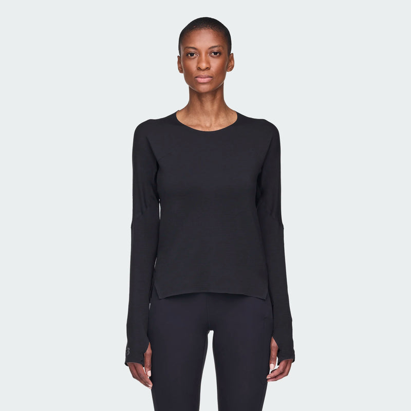 W RUN LS BLACK JV6769