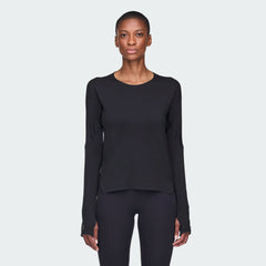 W RUN LS BLACK JV6769