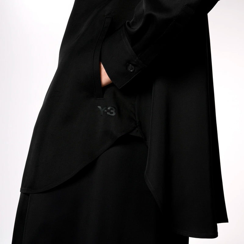 Y-3 W Twill Shirt Black JX4752