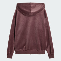 Y-3 Velvet Zip Hood Burgundy KT9786