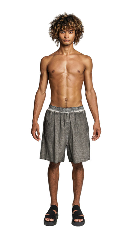 Shorts Drop Crotch Grey Wash