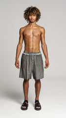 Shorts Drop Crotch Grey Wash