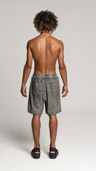 Shorts Drop Crotch Grey Wash