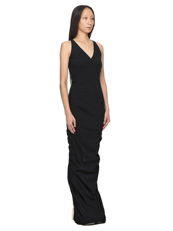 V Neck Column Dress
