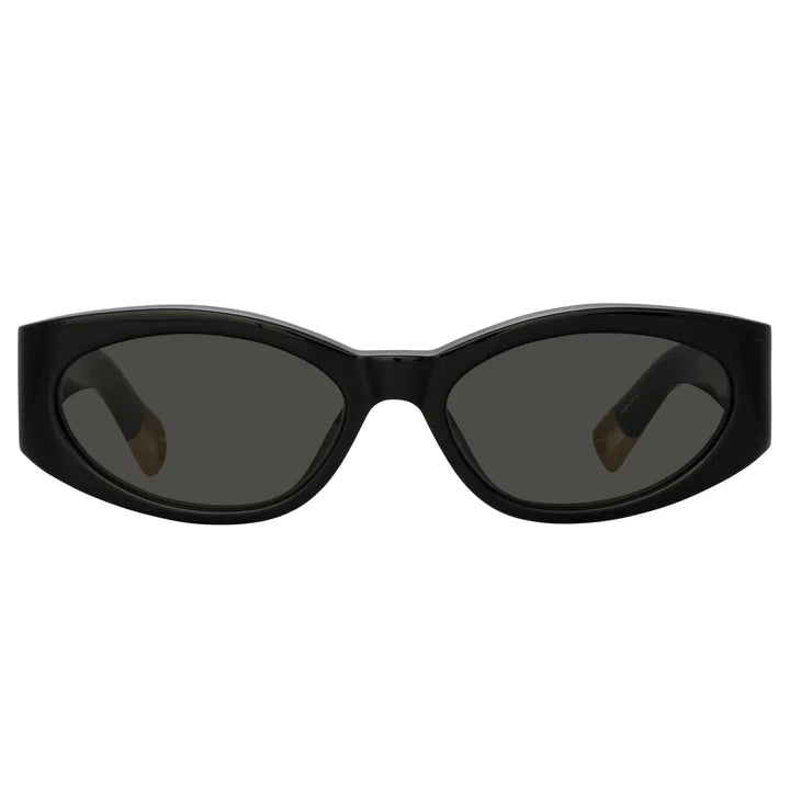 Jacquemus Ovalo Black Sunglasses
