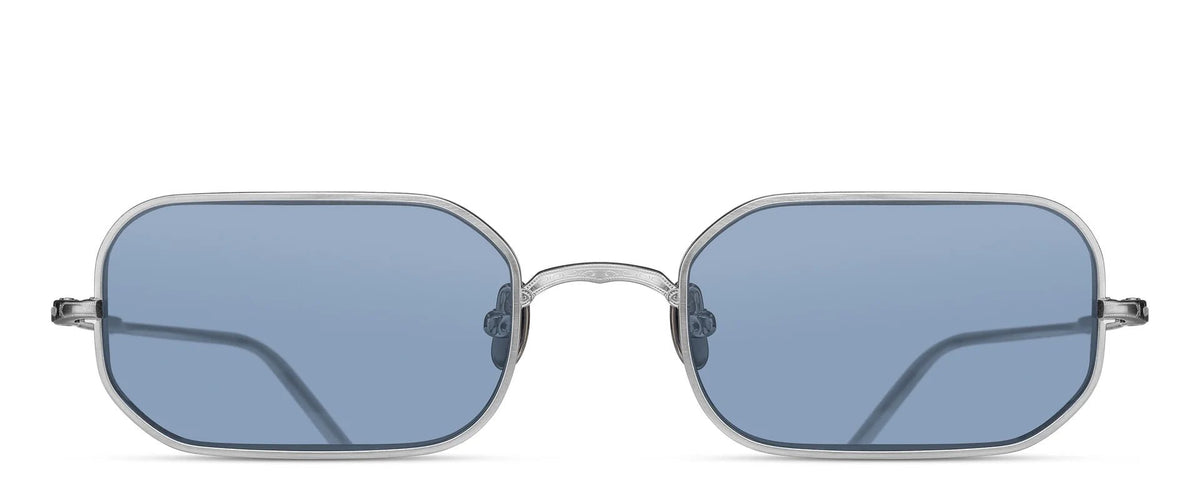 Matsuda M3163 Brushed Silver / Cobalt