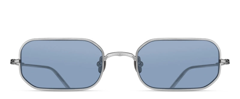 Matsuda M3163 Brushed Silver / Cobalt