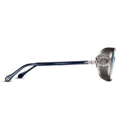 Matsuda 10610H Antique Silver/Blue Demi