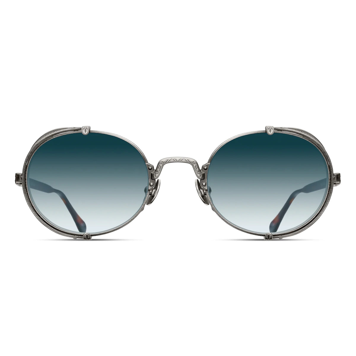 Matsuda 10610H Antique Silver/Blue Demi