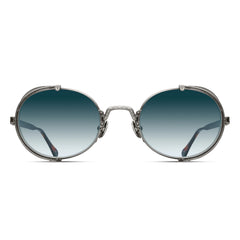 Matsuda 10610H Antique Silver/Blue Demi