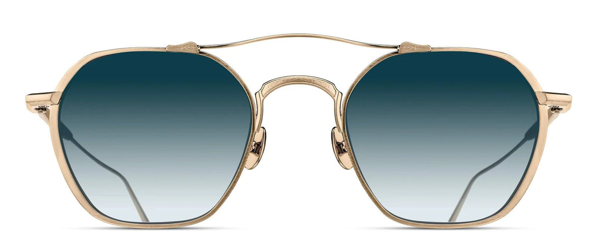 Matsuda M3145 Brushed Gold Blue Gradient