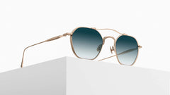 Matsuda M3145 Brushed Gold Blue Gradient