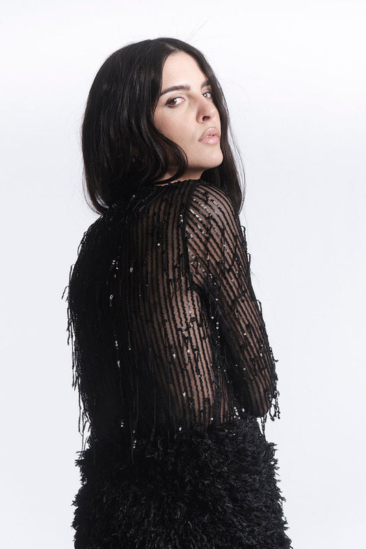 Iliade Paillettes Sparkle Top