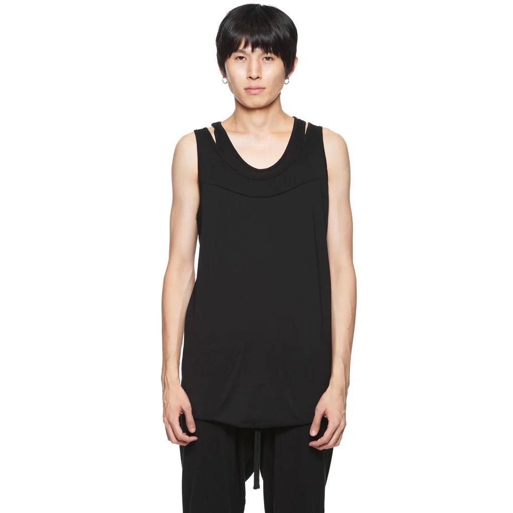 Layered Tank Tops Black - 899CUM4