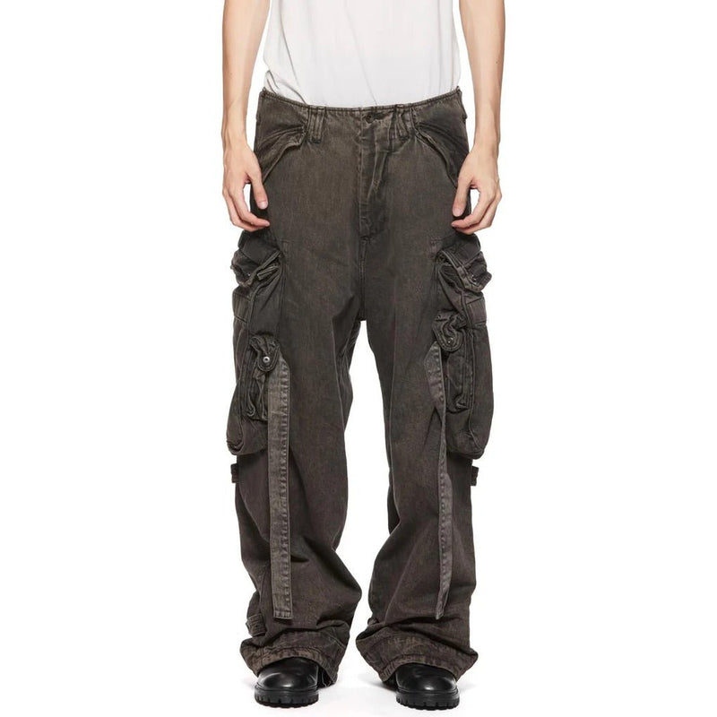 Gasmask Cargo Pants Charcoal - 899PAM2-GR
