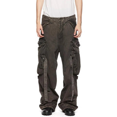 Gasmask Cargo Pants Charcoal - 899PAM2-GR