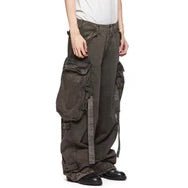 Gasmask Cargo Pants Charcoal - 899PAM2-GR