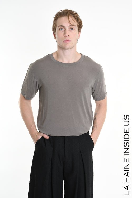 Modal Cashmere Tee Mud M1150