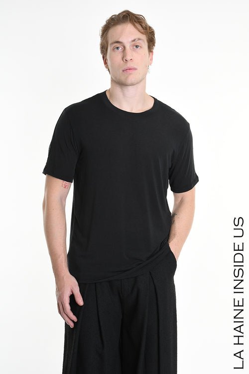 Modal Cashmere Tee Black M1150