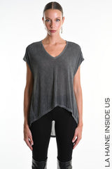 V Neck Modal Silk Tee W5325