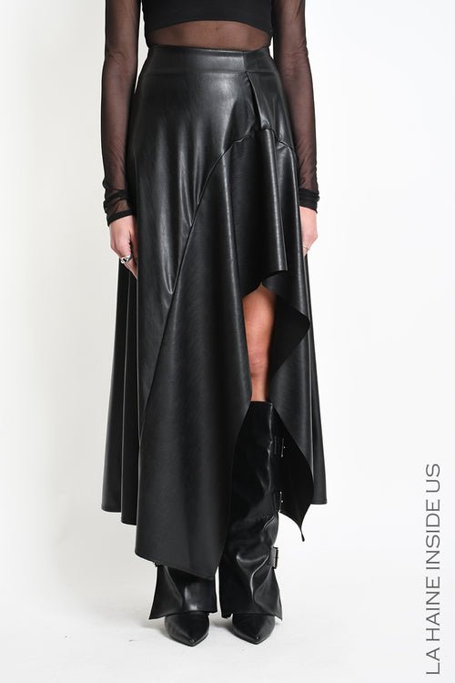 Stretch Ecoleather Skirt W5418