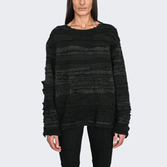 139DEC Fringed Patch Recycled Longsleeve