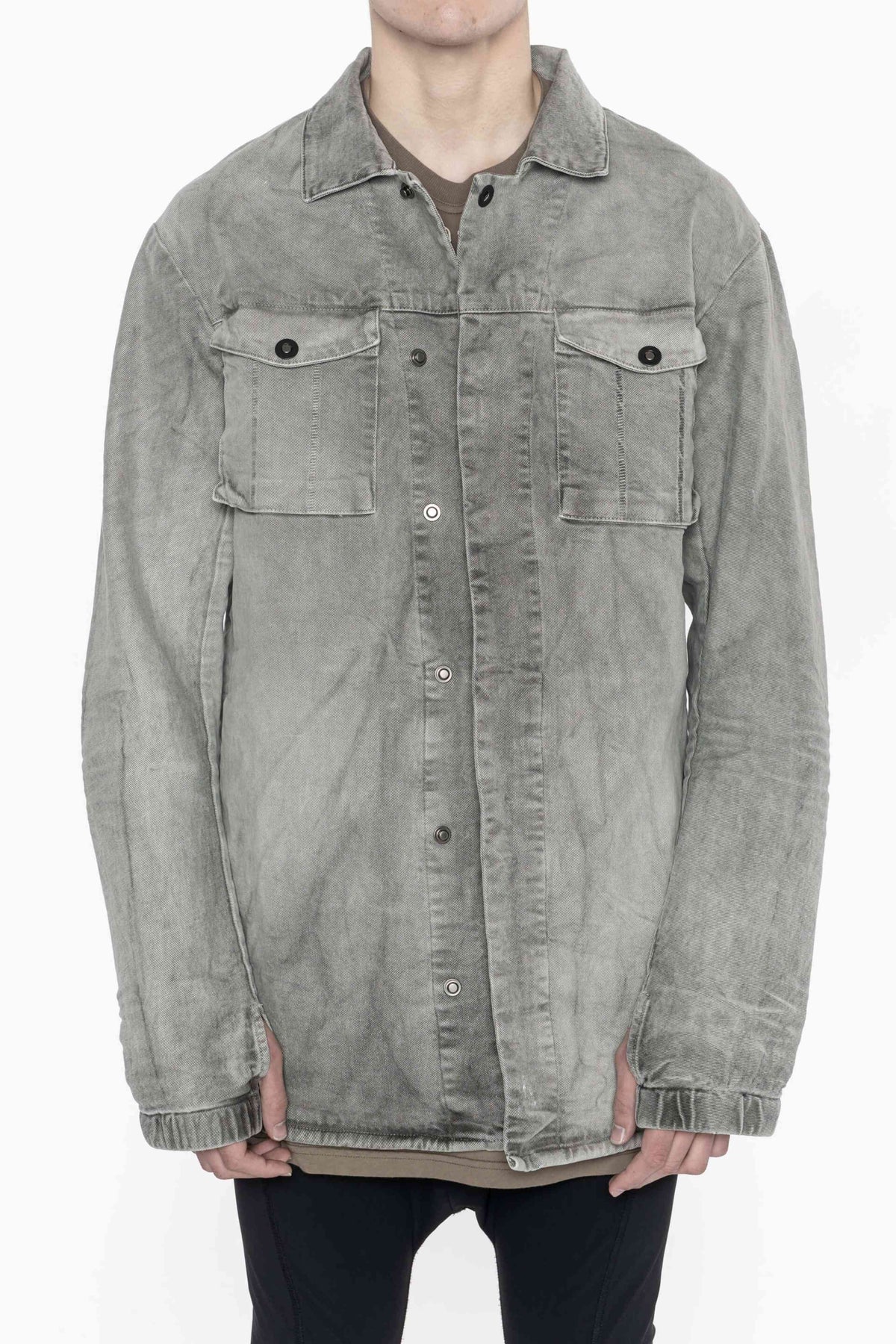 11 by BBS S1B Shirt Jacket Ice Grey