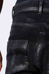 Thom Krom MT75 Coated Denim Black