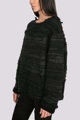 139DEC Fringed Patch Recycled Longsleeve