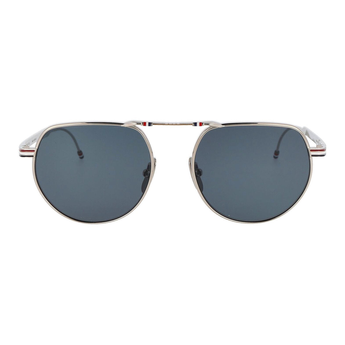 UES-918A Silver Iron Square Aviator Sunglasses