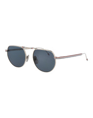 UES-918A Silver Iron Square Aviator Sunglasses