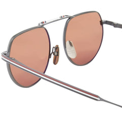 UES-918A Black Iron Square Aviator Sunglasses